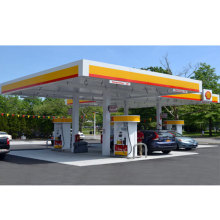 LF Estructura de acero Construcción Construcción Estructural de diseño Estacionamiento de marco de gasolina Cosopol en venta